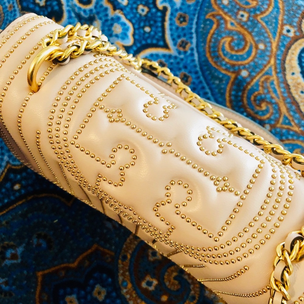 Tory Burch Fleming Studded Shoulder Bag - Picture 2 of 3